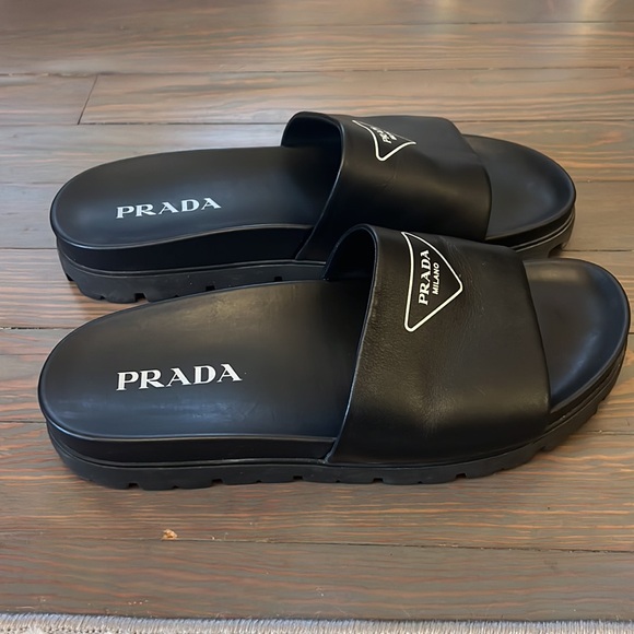 Prada Leather Slides - Picture 5 of 5